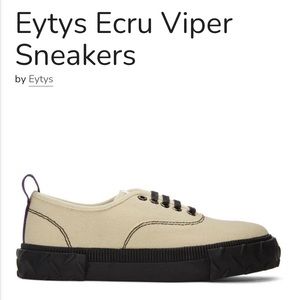 Eytys Ecru Viper Sneakers size 11.5